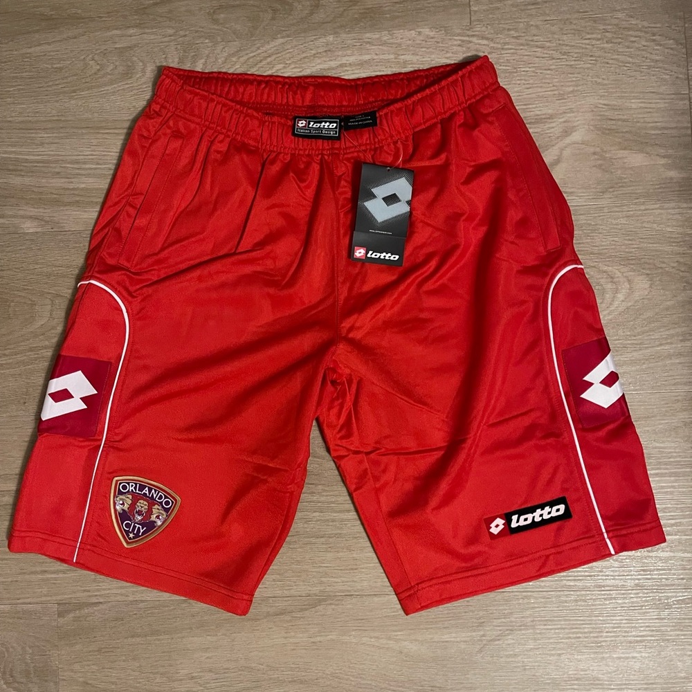 Rare Orlando city red usl shorts size adult large